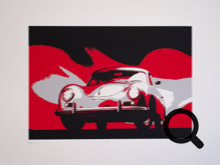 Hot Flame - Siebdruck -  Fotovorlage René Staud