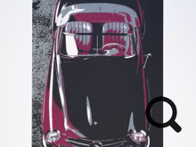 Wolf Gast - 190 SL - Siebdruck - Fotovorlage Mercedes-Benz Archiv