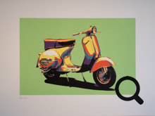 Wolf Gast - Dolce Vespa (verde) - Siebdruck