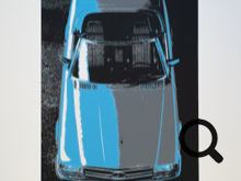 Wolf Gast - 300 SL - Siebdruck - Fotovorlage Mercedes-Benz Archiv