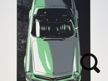 Wolf Gast - 230 SL - Siebdruck - Fotovorlage Mercedes-Benz Archiv