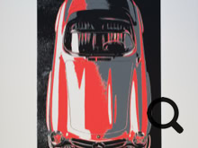 Wolf Gast - 300 SL - Siebdruck - Fotovorlage Mercedes-Benz Archiv